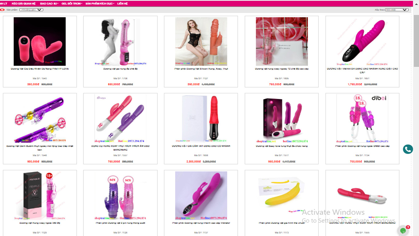 Shop dương vật giả giá rẻ chất lượng cao tại quận 1